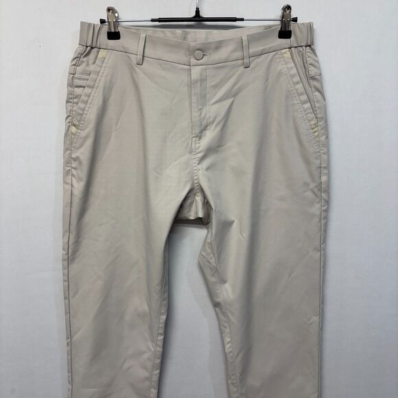 Jack Archer Men Jetsetter Pants Size 33x30 Stone Performance Golf Chino C056 -6 - Picture 12 of 16